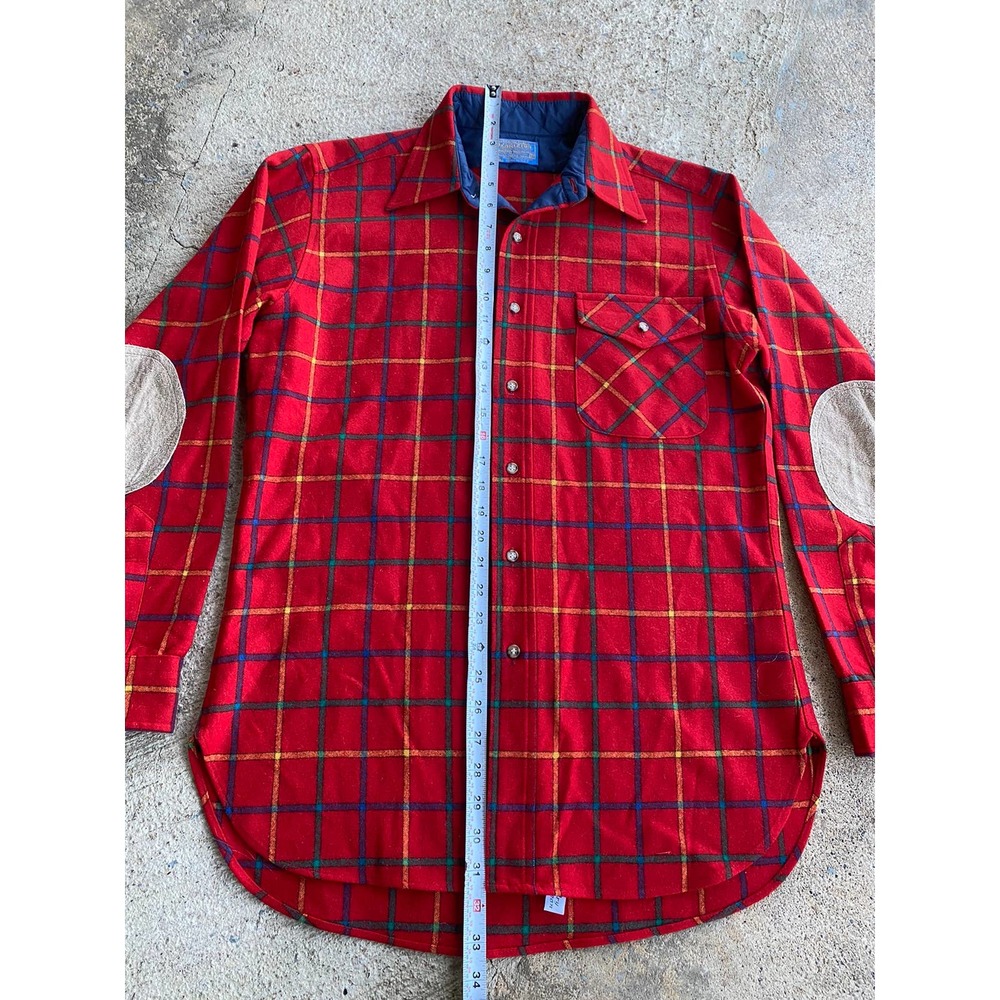 Vintage 80’s Pendleton Wool Elbow Patch Flannel - image 7